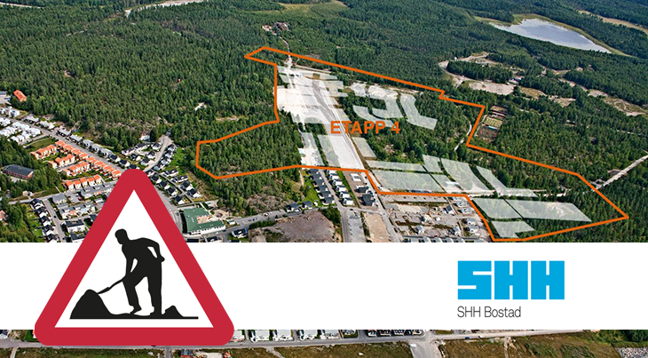 Information byggarbeten SHH Bostad i detaljplan 4, Rikstens friluftsstad