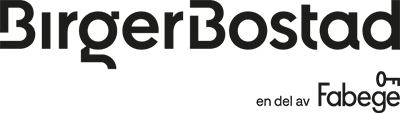 Logo BirgerBostad Fabege svart